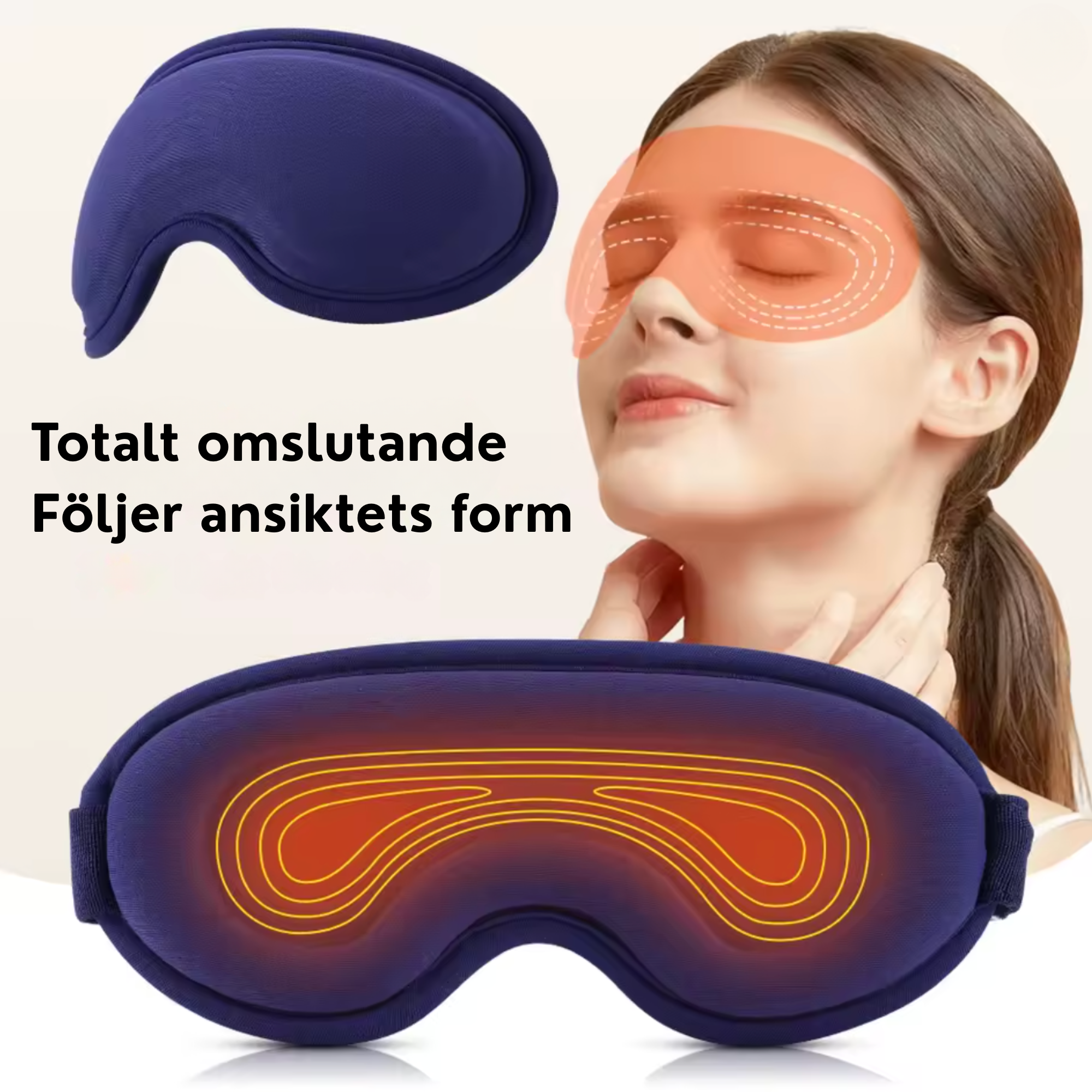 Ögonmask med Värme & Massage