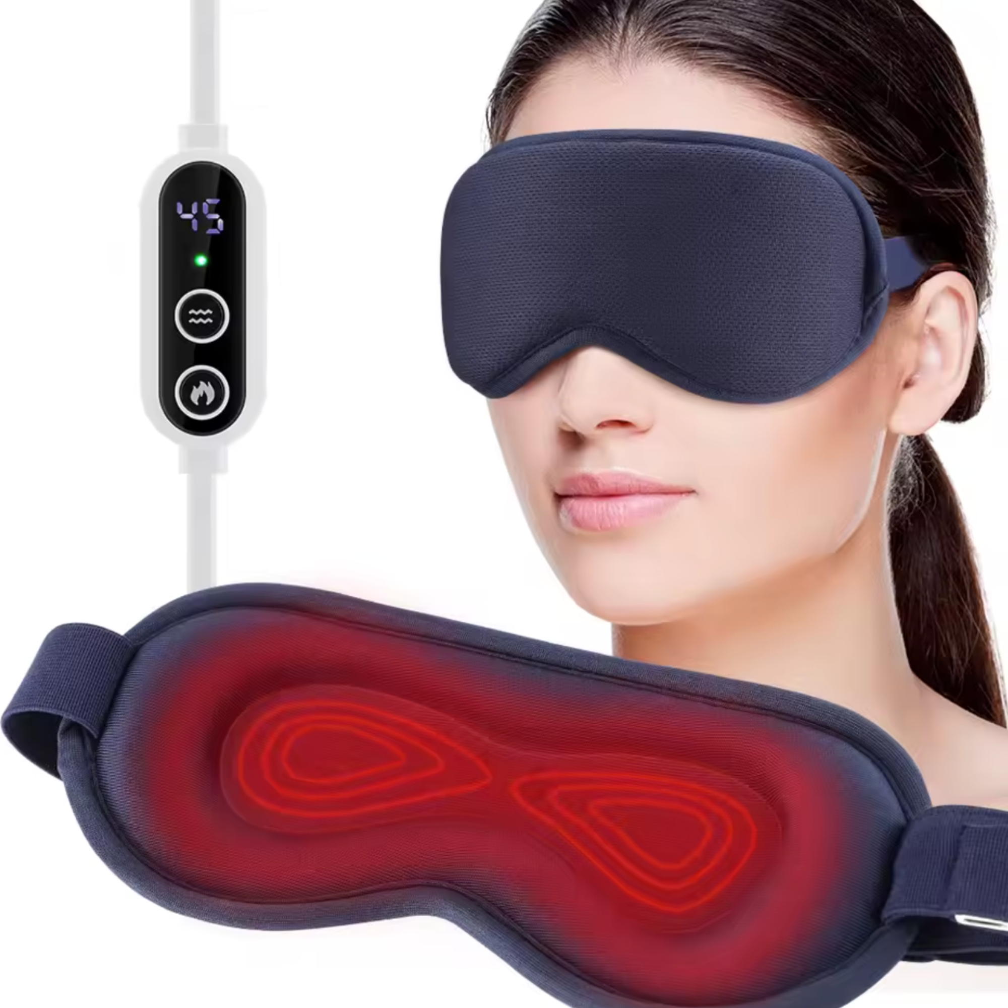 Ögonmask med Värme & Massage